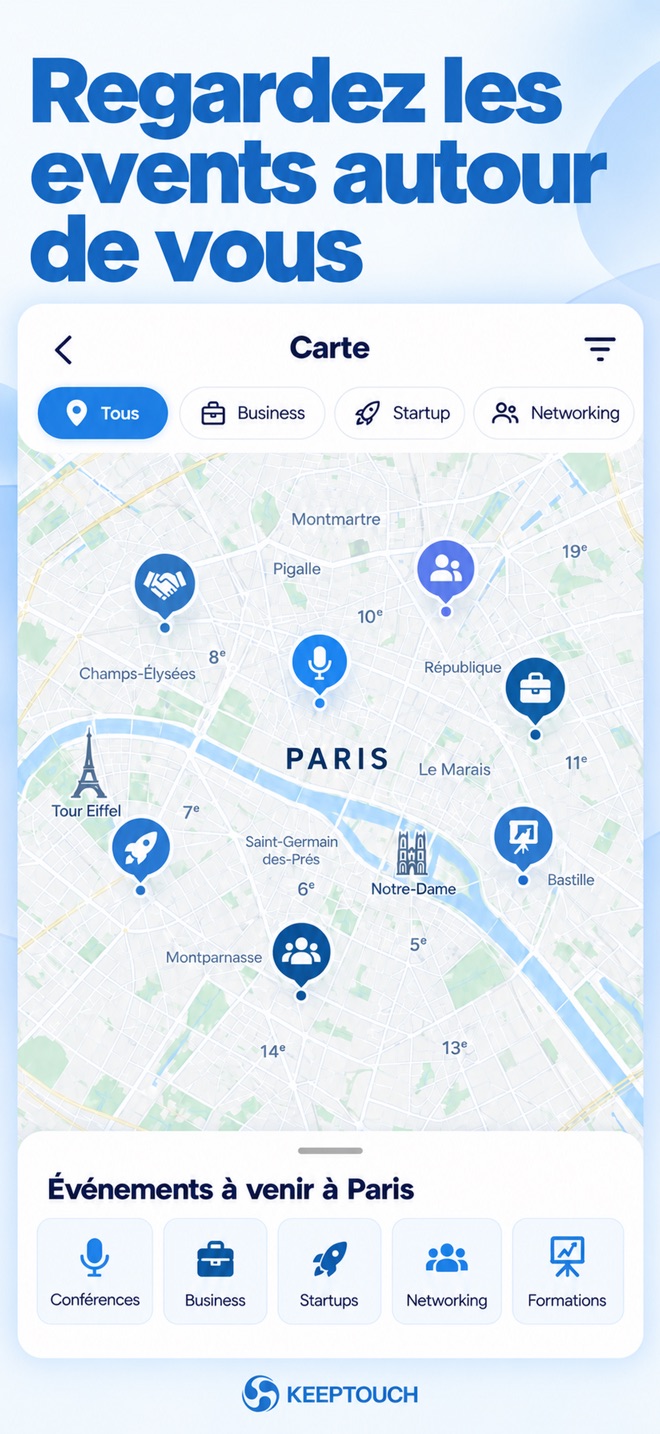 Regardez les events autour de vous : la carte des événements à Paris